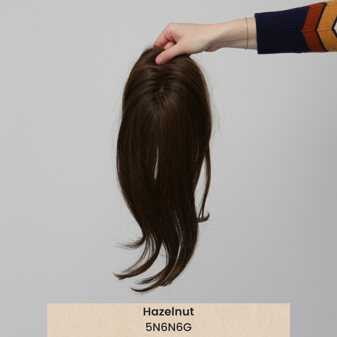 Clio 18 M | Heat Friendly Synthetic Hair Topper (Hand-Tied)