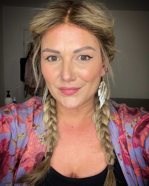 Jo looking gorgeous wearing our Hera 23 human hair wig in a fun braided hairstyle!