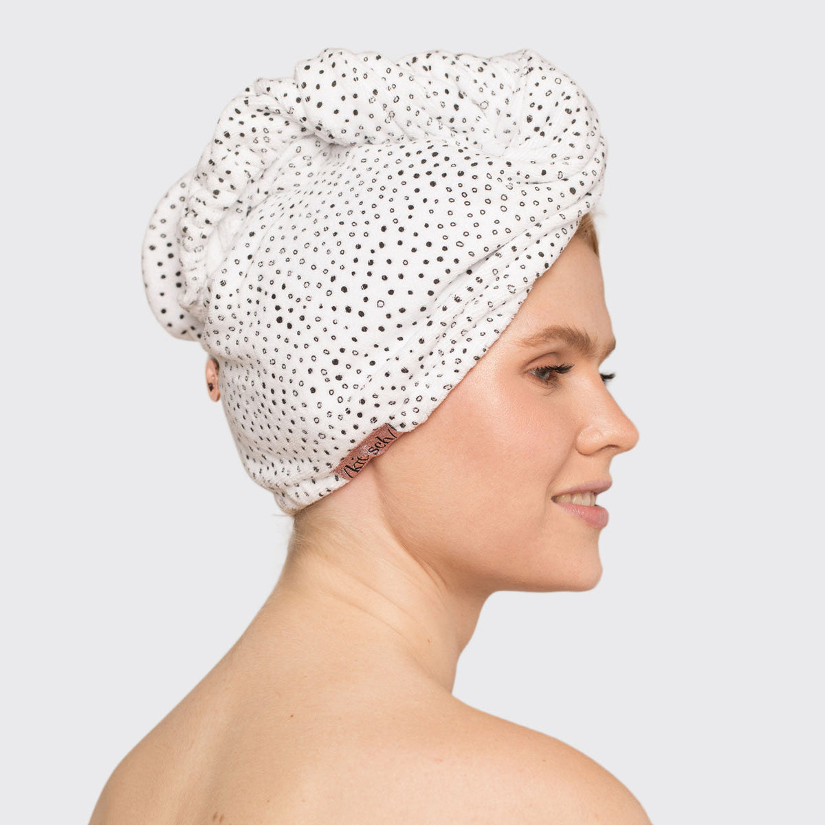 Microfiber Hair Towel - Micro Dot (Kitsch)