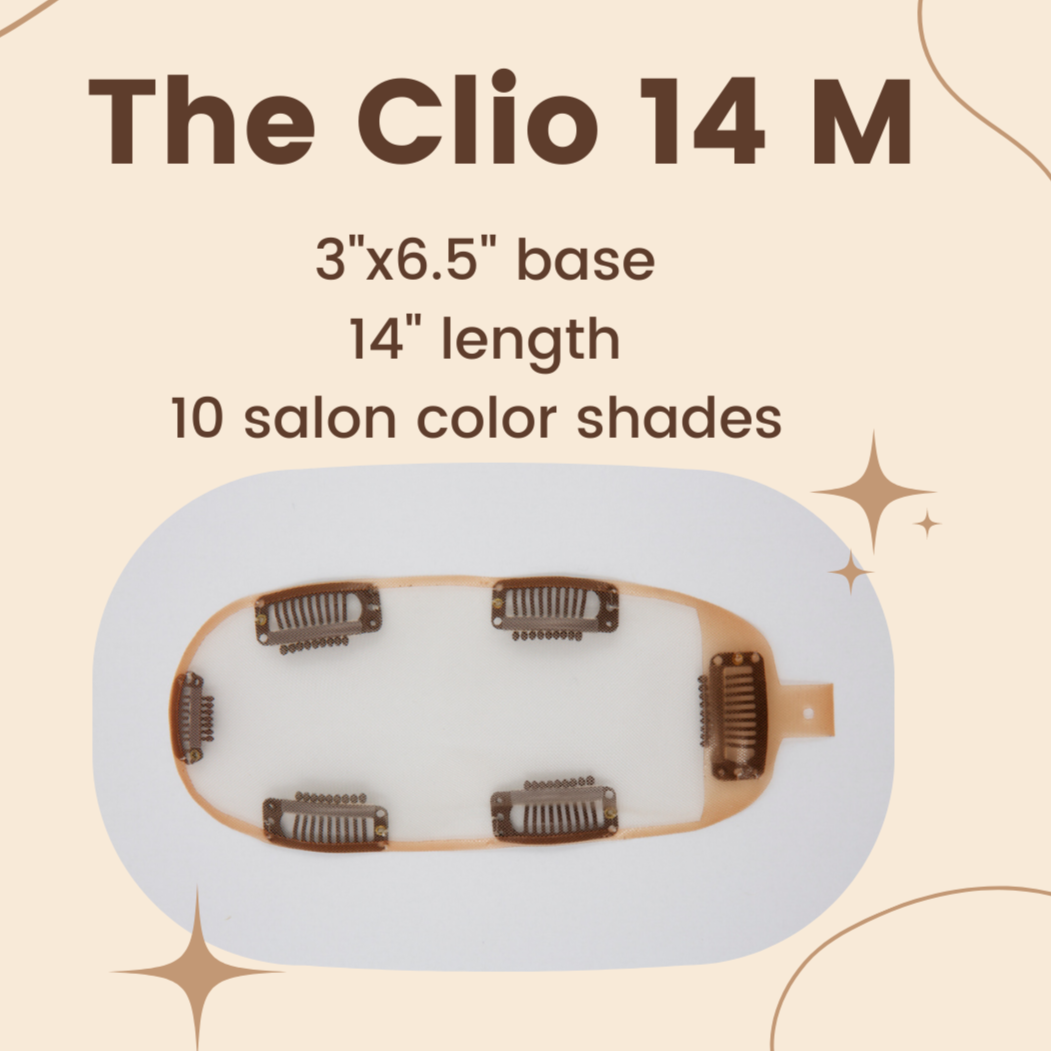 Base cap of the Clio 14 M | Remy Human Hair Topper (Hand-Made) for hair loss from Dimples with description