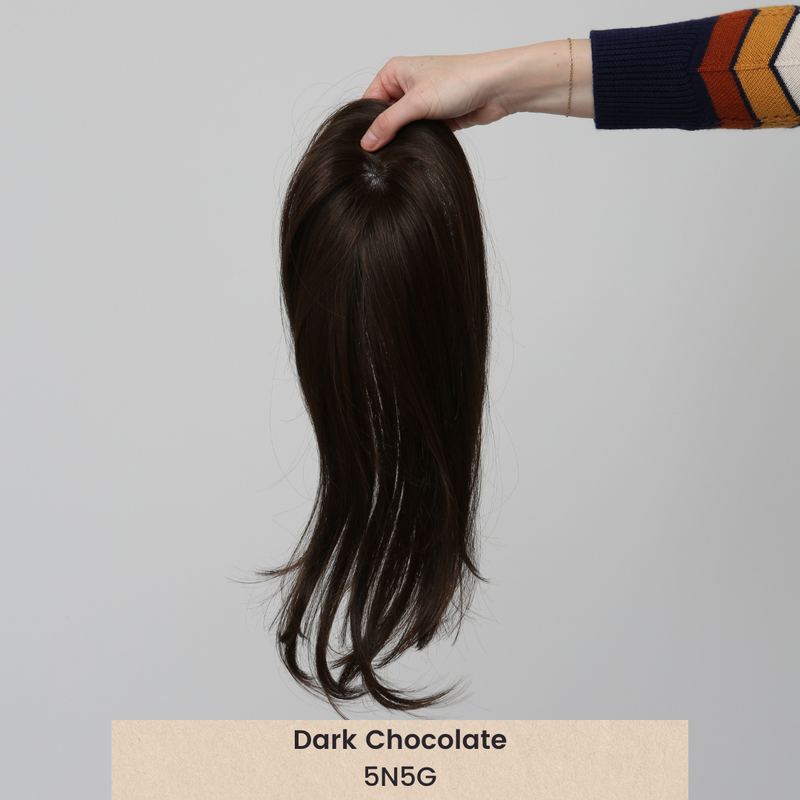 Clio 14 S | Heat Friendly Synthetic Hair Topper (Hand-Tied)
