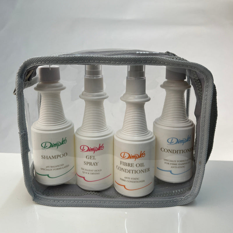 White Travel Pack for Synthetic and Heat-Friendly Synthetic Hair